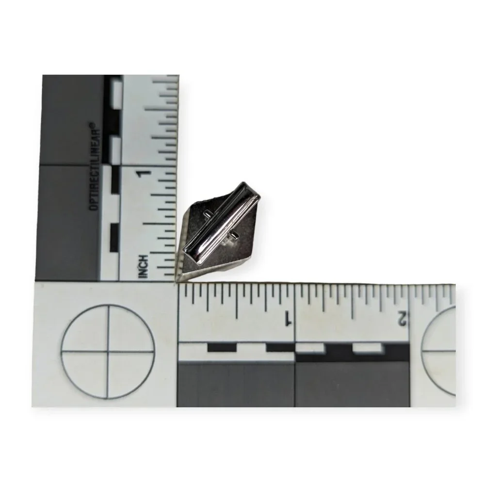 Men's Silver Tone Geometric Cuff Links